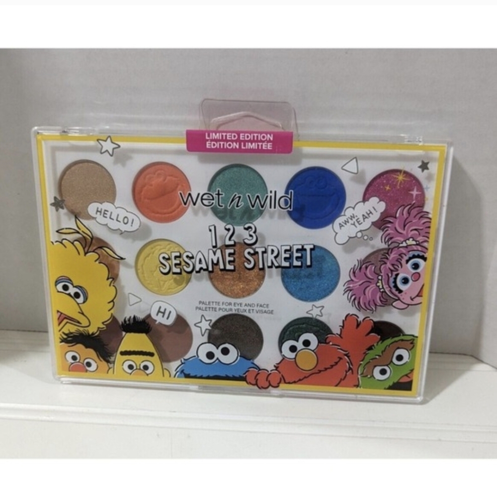 Wet N Wild 123 Sesame Street Palette Eye Shadow Limited Edition Bright Color